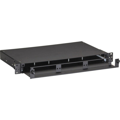Black Box Rackmount Fiber Shelf with PullOut Tray 1U