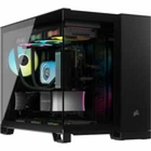Corsair iCUE LINK 2500X RGB Micro ATX Dual Chamber PC Case Black CC9011267WW