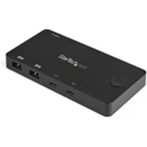 StarTech 2 Port 4K 60Hz HDMI Compact Desktop KVM Switch wUSB TypeC SV211HDUC