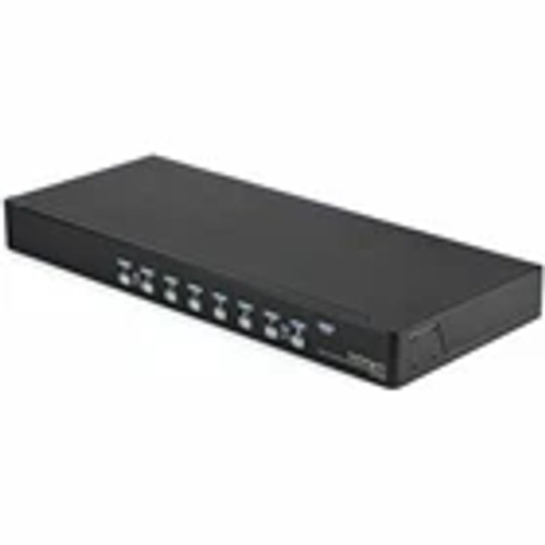StarTech 8 Port 1U Rackmount USB KVM Switch Kit with OSD and Cable