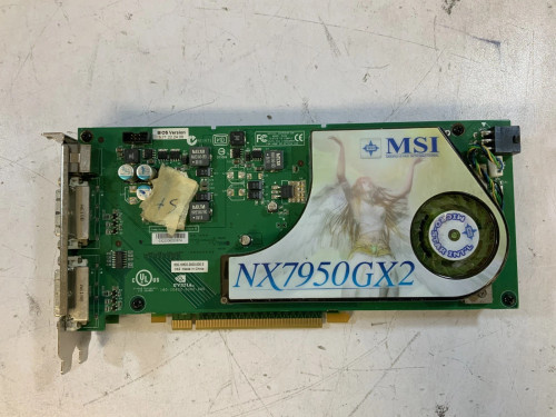 MSI NVIDIA GeForce 7950 GX2 1GB GDDR3 PCIe Graphics CardNX7950GX2T2D1GE P4C