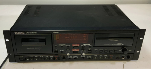 Tascam CC222SL MKII Professional CDCassette Combination Recorder Black T3D