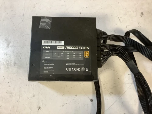 MSI MPG A1000G PCIE5 1000W 240V 13A 80 Plus Gold Power Supply L-W2B