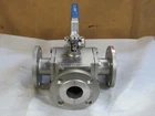ANIX 4 BOLT FLANGE 3 WAY 2 316 STAINLESS CFM BALL VALVE BV45F6F150050 275 PSI