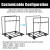 Convenient and Versatile Folding Chair and Table Cart Storage Cart for Transport