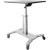 StarTech STSCART Mobile SitStand Workstation  Black  Silver