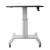 StarTech STSCART Mobile SitStand Workstation  Black  Silver