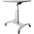 StarTech STSCART Mobile SitStand Workstation  Black  Silver