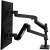 Ergotron LX Pro Premium Vertical Stacking Arm for 27 Dual Monitor Matte Black