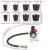9pcsSet Car Tester Turbocharger System Leak Test 138 35mm To 312 90mm