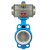 Pneumatic PTFE Butterfly Valve Clamped Acid and Alkali Corrosion Resistant Valve