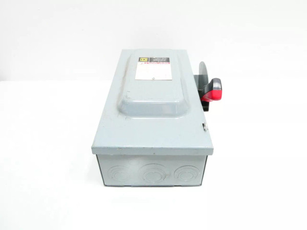 Square D H362 Fusible Disconnect Switch 3p 60a Amp 480/6001v-ac Square D H362 Fusible Disconnect Switch 3p 60a Amp 480/6001v-ac