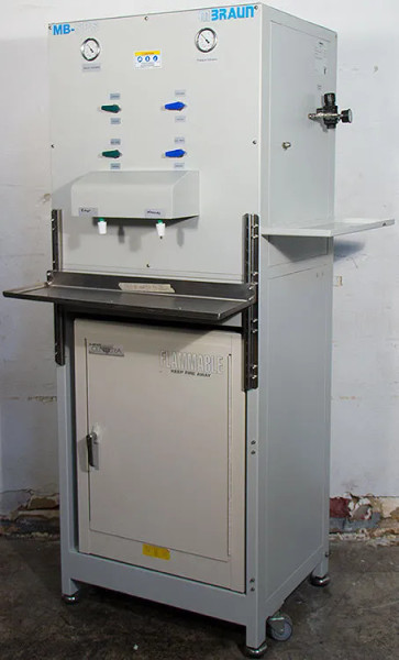 MBraun MB-SPS 2-Solvent Glove Box Manual Purification System (M Braun Purifier)