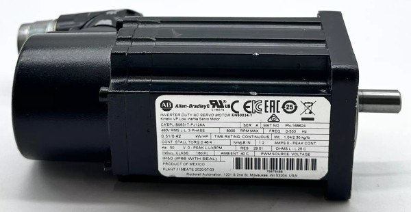 Allen-Bradley VPL-B0631T-PJ12AA SER.A AC Servo Motor, 0.42 HP
