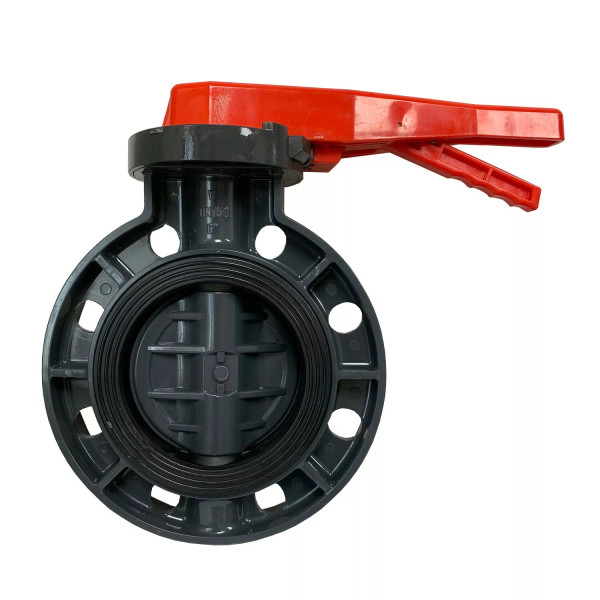 New Sch 80 PVC 6 Inch Butterfly Valve Locking Handle Butterfly Valve New PVC