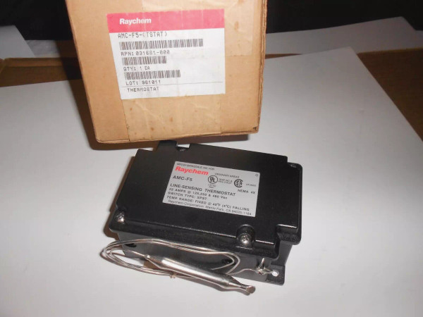 RAYCHEM AMC-F5 LINE-SENSING THERMOSTAT NEMA-4X 22AMPS 120/250/480VAC-NEW (B30) RAYCHEM AMC-F5 LINE-SENSING THERMOSTAT NEMA-4X 22AMPS 120/250/480VAC-NEW (B30)