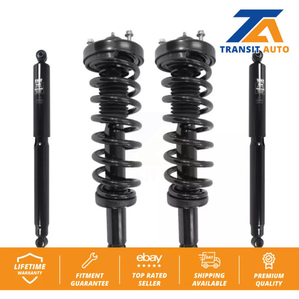 Front Rear Strut Spring Kit For Ford F-150 Excludes All Wheel Drive Standard Cab