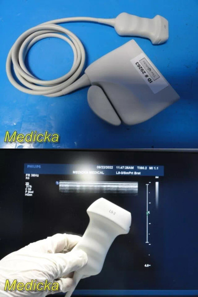 Philips L9-3 Broadband Linear Array Ultrasound Transducer Probe, 3-9Mhz ~ 29263