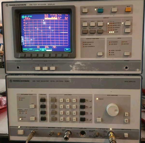 Rohde & Schwarz ESMI Test Receiver 20 Hz 26.5 GHz (5 GHz tracking) tested