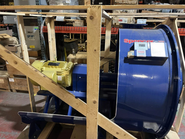 SPENCER,1225,CENTRIFUGAL BLOWER 25HP 1775RPM 230/460 3PH SPENCER,1225,CENTRIFUGAL BLOWER 25HP 1775RPM 230/460 3PH