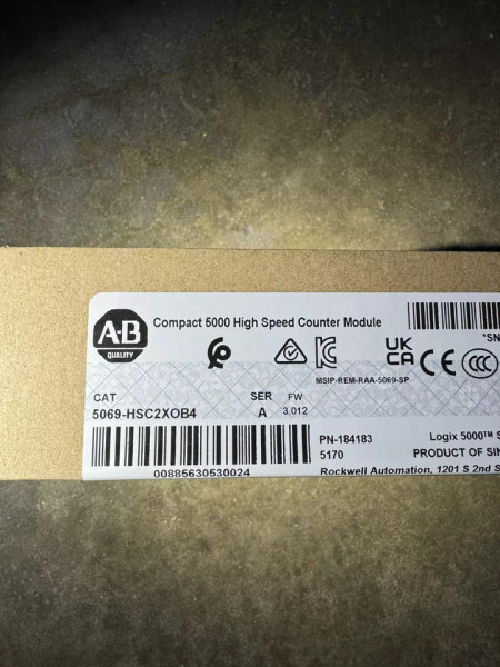 New Allen-Bradley 5069-HSC2XOB4 Compact 5000 High Speed Counter Module SER A