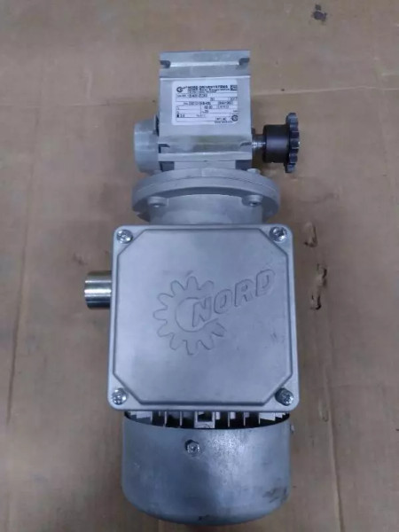 Nord Drivesystems SK63L/4 CUS Gearmotor 0.25 HP W/Nord Gear Reducer 60:1 Ratio