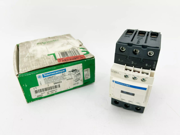 New Schneider Telemecanique LC1D50AT7 Non-Reversing IEC Contactor, 480VAC 3P 50A