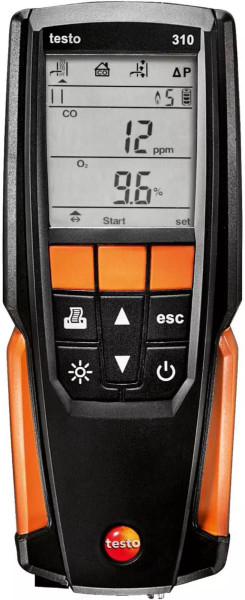 Testo 310 I Residential Combustion Analyzer Kit I Flue Gas Detector Set for Heat