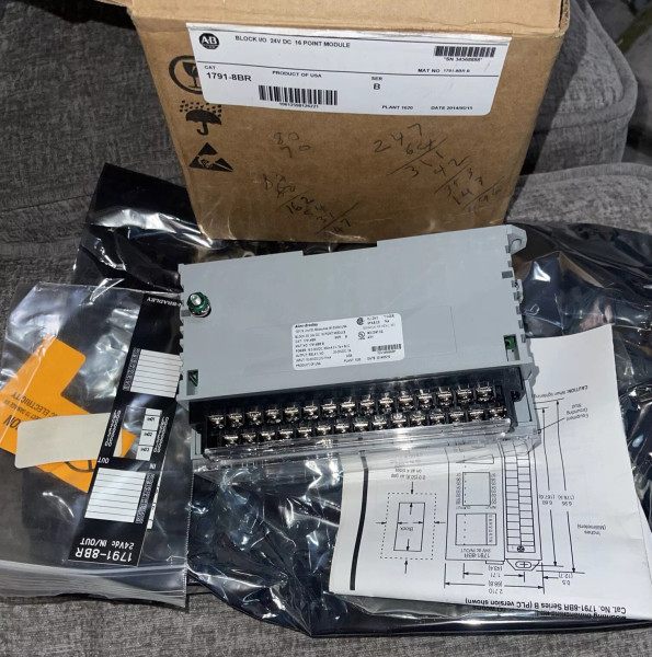 Allen Bradley 1791-8BR Series B 8 Input/8 Relay Output DC Block I/O Module - NEW