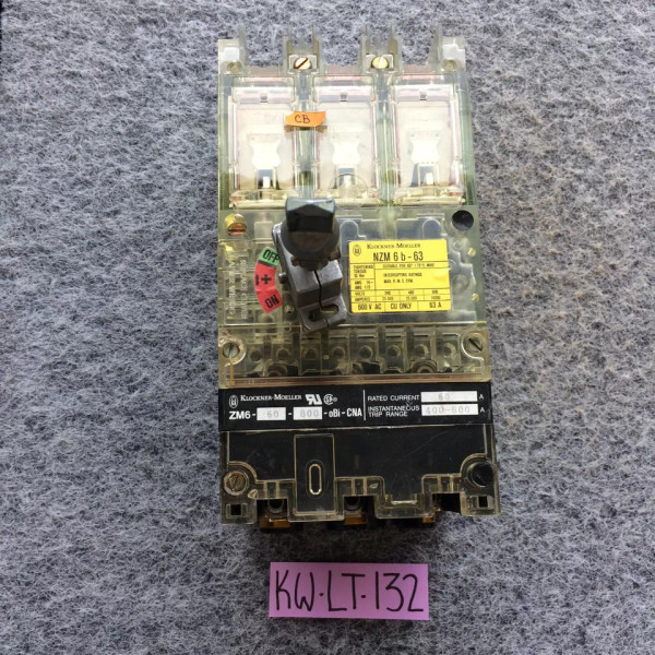 Klockner Moeller NZM6b-63 Circuit Breaker ZM6-60-800 oBi-CNA Klockner Moeller NZM6b-63 Circuit Breaker ZM6-60-800 oBi-CNA