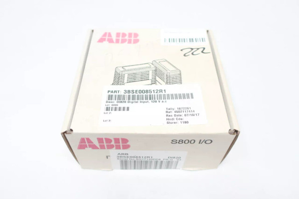 Abb 3BSE008512R1 DI820 S800 I/o Digital Input Module