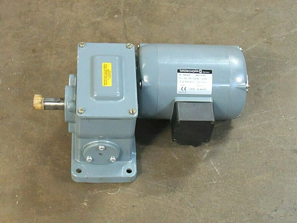 NEW GROSCHOPP GEAR MOTOR WK0197301 3PH 1400RPM 380/220V 23/32" SHAFT