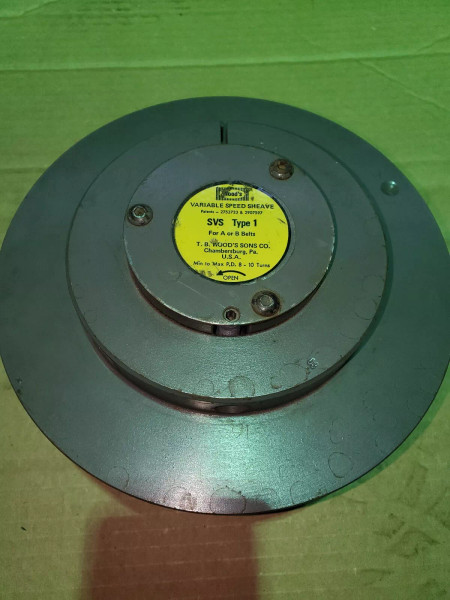 TB Wood's Variable Speed Sheave, SVS Type 1, For A or B Belts, P.D. 8-10 turns TB Wood's Variable Speed Sheave, SVS Type 1, For A or B Belts, P.D. 8-10 turns