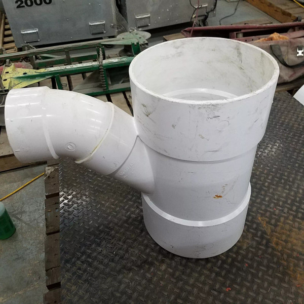 Royal D3012-6 12" x 6" WYE PVC Fitting - USED Royal D3012-6 12" x 6" WYE PVC Fitting - USED