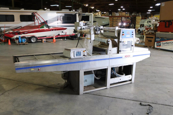 KOCH SPEEDY 2L TRAY SEALER CROSS LABELER BUILT 2004