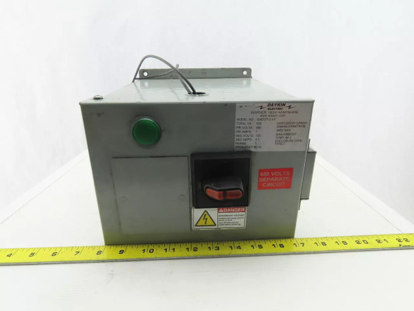 Daykin GMDGT-0.5-F Transformer Disconnect Pri 480V Sec 120V 500 VA 1Ph