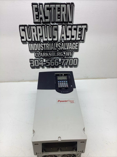 Allen Bradley 50HP VFD 20F11ND065AA0NNNNN Powerflex 753 Ser. A Firmware. 13.003 Allen Bradley 50HP VFD 20F11ND065AA0NNNNN Powerflex 753 Ser. A Firmware. 13.003