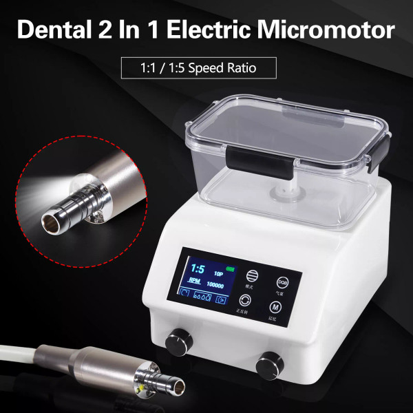 Dental 2 In1 LED Electric Micromotor DC Motor Handpiece Auto Water Supply TO