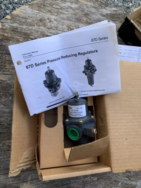 Fisher 67D-26 Pneumatic Regulator 1/2in Npt 400psi 0-20ps