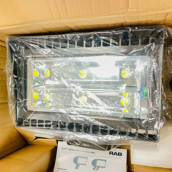 RAB FXLED105TN Flexflood 105 Watt Trunnion Mount Neutral LED Flood Light Bronze