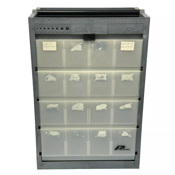 Vintage Plano Storage Organizer Cabinet with 4 Drawers 16 Compartments