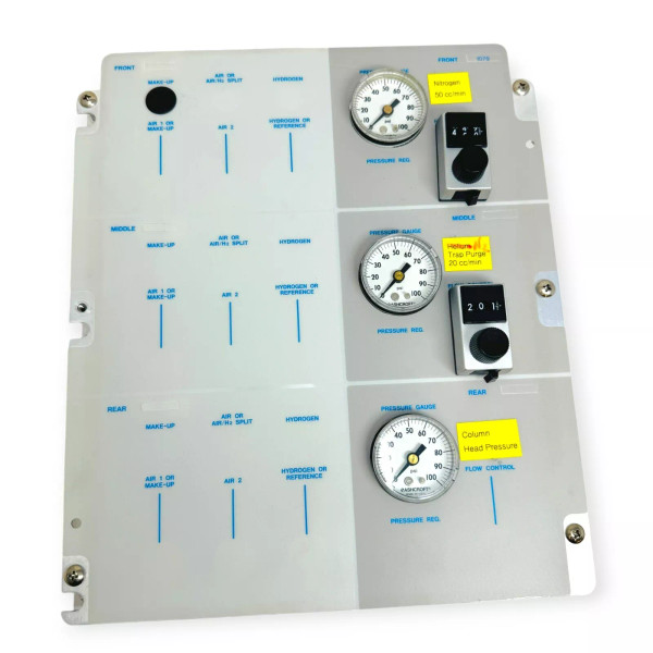 Varian Front Panel Flow Control Pressure Gauges for CP-3800 Gas Chromatography