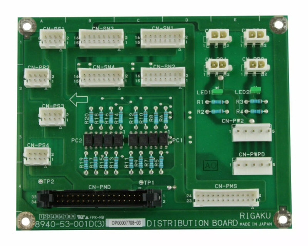 RIGAKU PCB DISTRIBUTION BOARD P/N 8940-53-001D(3)