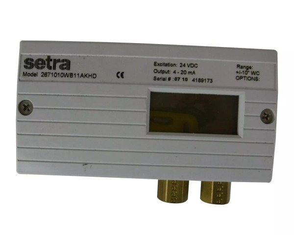 SETRA PRESSURE TRANSDUCER 24VDC 2671010WB11AKHD
