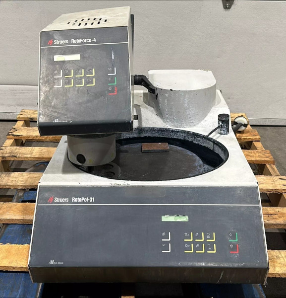UNTESTED Struers RotoPol-31 Grinding and Polishing Machine with RotoForce-4 Head