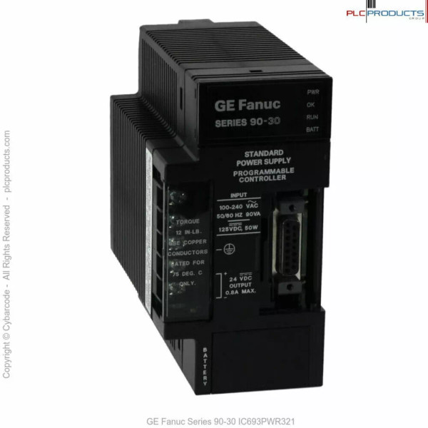 GE Fanuc Series 90-30 IC693PWR321 Power Supply