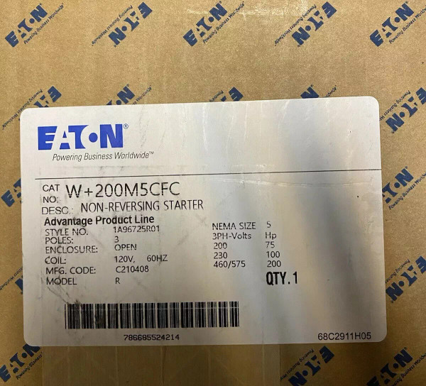 EATON CUTLER HAMMER W+200M5CFC Size 5 W200 W+200 ADVANTAGE Starter NEW IN BOX