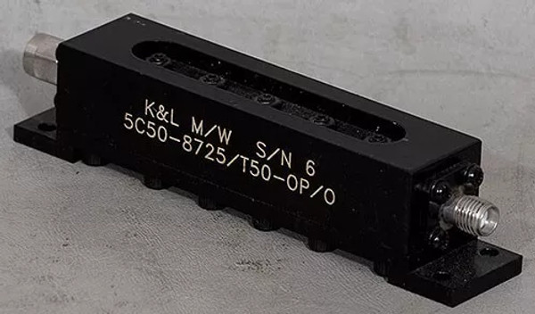 K&L Microwave 5C50-8725/T50-OP/O 8675-8775 MHz 3 dB SMA Bandpass Filter