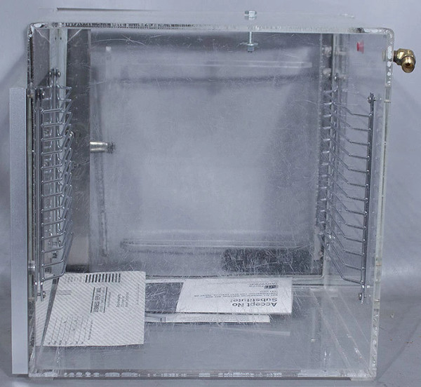 Terra Universal 1934-00 Desiccator/Dry Box 1 cu. ft. 12" x 12" x 12"