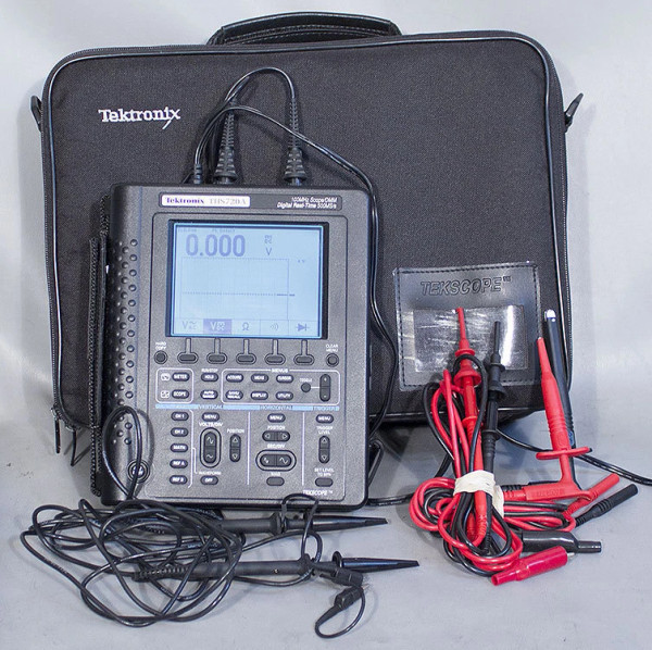 Tektronix THS720A Handheld Battery Operated DMM/100 MHz 500 MS/s Oscilloscope